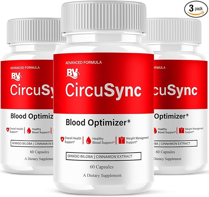 BLUE VIBE Circusync Capsules, Circu Sync Advanced Daily Multivitamin Health Support and All Natural Wellness Supplement Formula, Circusync Health and Blood Support Formula (3 Pack - 180 Capsules)