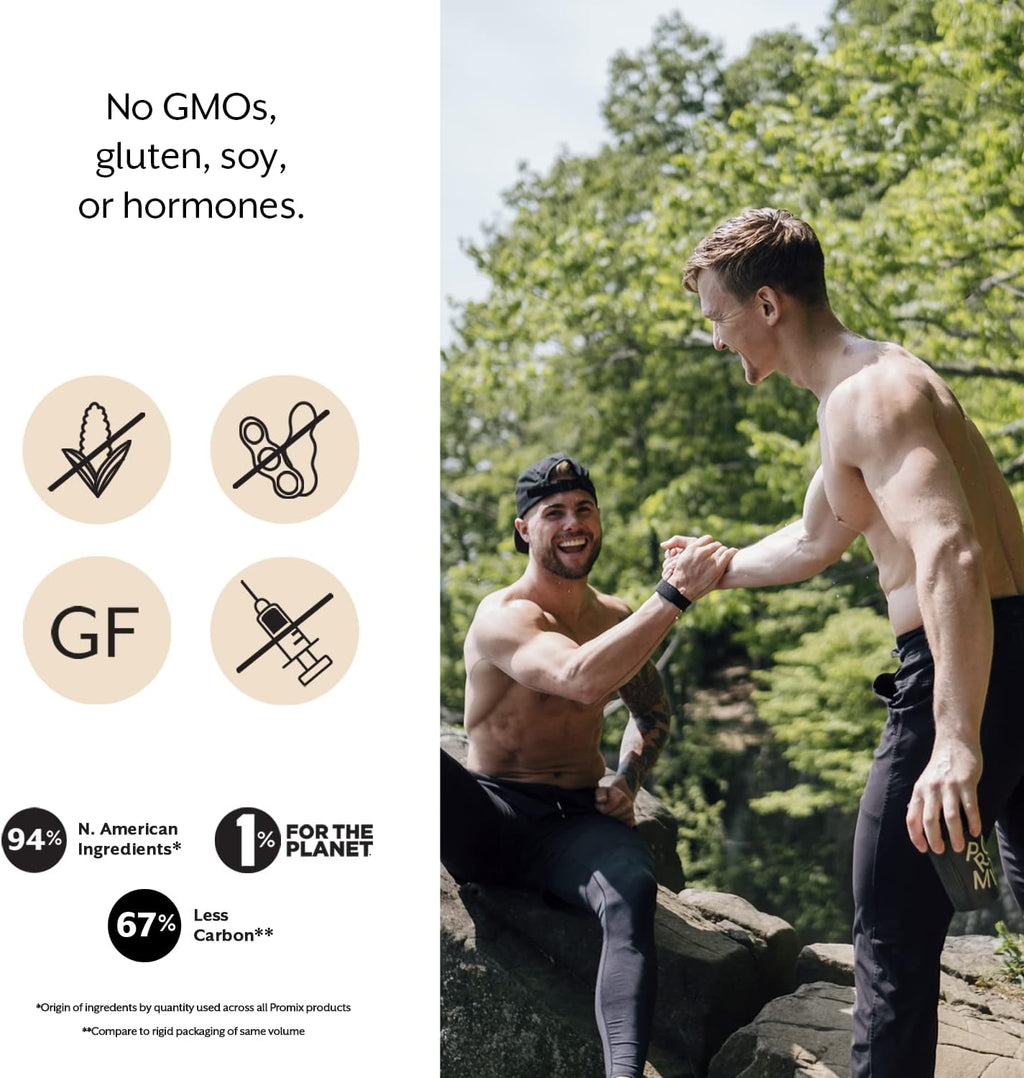 ProMix Nutrition Whey Protein Isolate Powder - Grass-Fed - ­Post Workout Fitness & Nutrition Shakes, Smoothies, Baking & Cooking Recipes - Gluten-Free & Keto-Friendly - Vanilla - 5 Pound (Pack of 2)