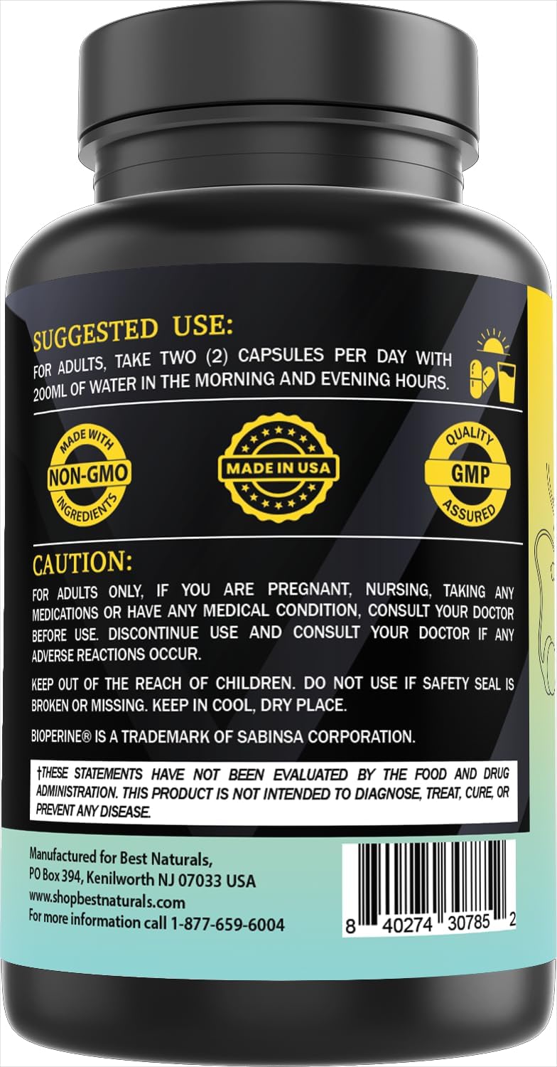 Best Naturals Day-to-Day Prostate Support Supplements 90 Veg Capsules - Made with Saw Palmetto, Green Tea, Pumpkin, Nettle, African Pygeum, & Beta Sitosterol