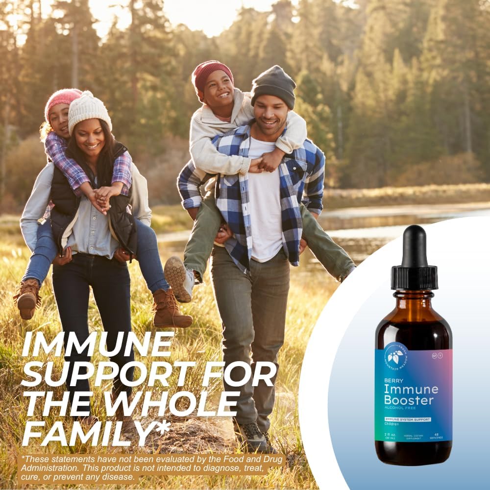 Mountain Meadow Herbs Berry Immune Booster for Kids Immune Support, with Elderberry and Echinacea - 2oz.