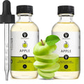 Dolce Flav Apple Extract (Oil-Soluble) – Kosher, Sugar-Free, Concentrated Crisp Apple Flavoring for Baking, Chocolates & Desserts, Includes Measured Dropper, 2 oz Pack of 2