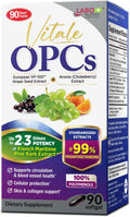 LABO Nutrition Vitale OPCs | Premium European Grape Seed Extract with Aronia, Citrus Bioflavonoids | Supports Circulation, Skin Health and Cellular Protection | 100% polyphenols 90 Softgels