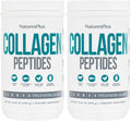 Natures Plus Collagen Peptides - 0.65 lbs Powder, Pack of 2 - Hair, Skin, Nail & Joint Health, Immune System Support - Non-GMO, Gluten Free - Up to 56 Total Servings