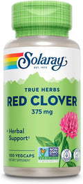 SOLARAY Red Clover 375 mg - Traditional Women's Health Herbal Support - Non-GMO Verified, Vegan, Lab Verified - 60-Day Guarantee - 100 Servings, 100 VegCaps