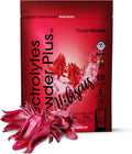 PowderVitamin Electrolytes Powder Plus (100 Servings) Hibiscus Electrolyte Powder Zero Calorie Keto,0 Sugar, No Maltodextrin,1000mg Potassium,120mg Calcium,120mg Magnesium, Hydration Powder