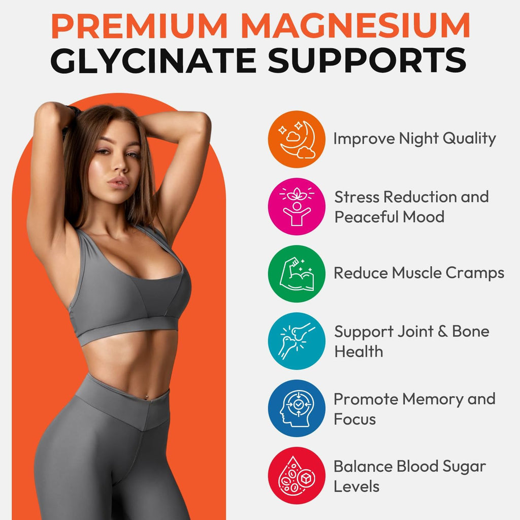 Magnesium Glycinate Gummies for Women, High Absorption Magnesium Complex Gummies with L-Threonate, Calcium, B6, D3, Chews Gummy, Relaxation, Stress Relief, Night Rest for Adults