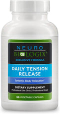 Daily Tension Release – Synergistic Herbal & Vitamin C Formula for Muscle Relaxation Support - With Valerian Root, Skullcap & Catnip for Occasional Stress Support - Non-Drowsy, Natural Support