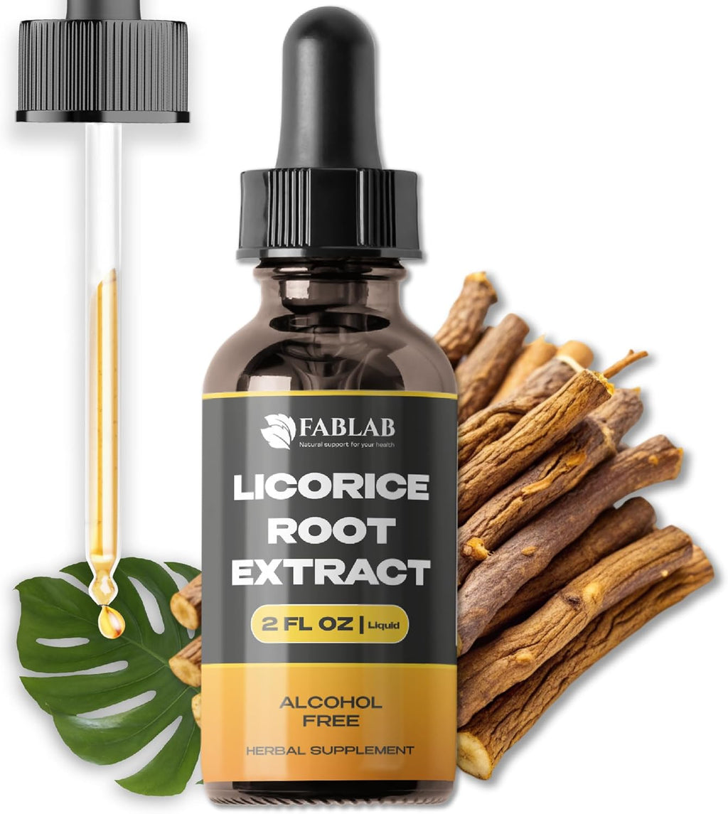 FabLab Licorice Root Extract - Herbal Immune Support- Glycyrrhiza Glabra Supplement for Digestion Restore Respiratory Health Fatigue -Non-GMO (2)