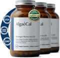 ALGAECAL - Plant Based Calcium Supplement with Vitamin D3 (1000 IU) for Bone Strength, Contains 13 Minerals Supporting Bone Health, Organic Calcium (750 mg) for Women & Men, 90 Caps, 3 Month Supply