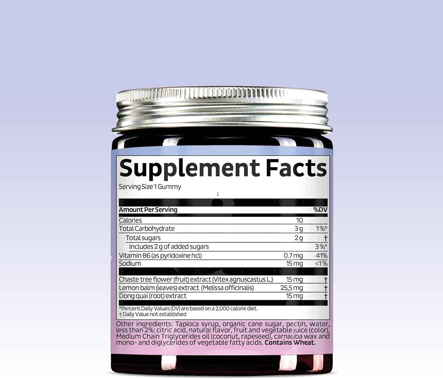 PMS Support Supplement for Women. Menstrual Relief Gummies to Target Hormonal Breakouts, Bloating, Period Cramps, & Mood Swings. Vegan, with Vitamin B6 & Lemon Balm, 30 Gummies