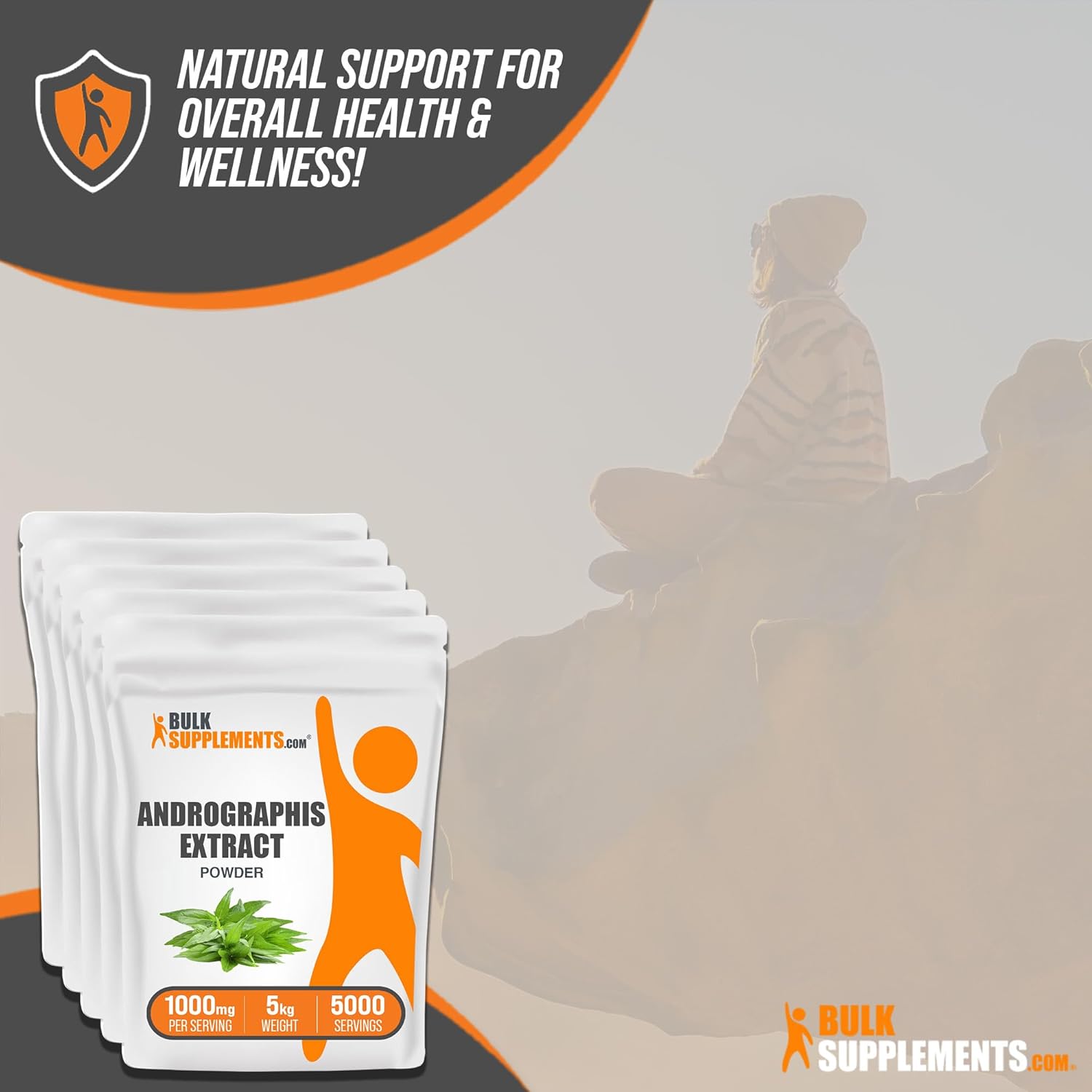 BulkSupplements.com Andrographis Extract Powder - Andrographis Paniculata, Herbal Supplement, Andrographis Powder - Gluten Free, 1000mg per Serving, 5kg (11 lbs)