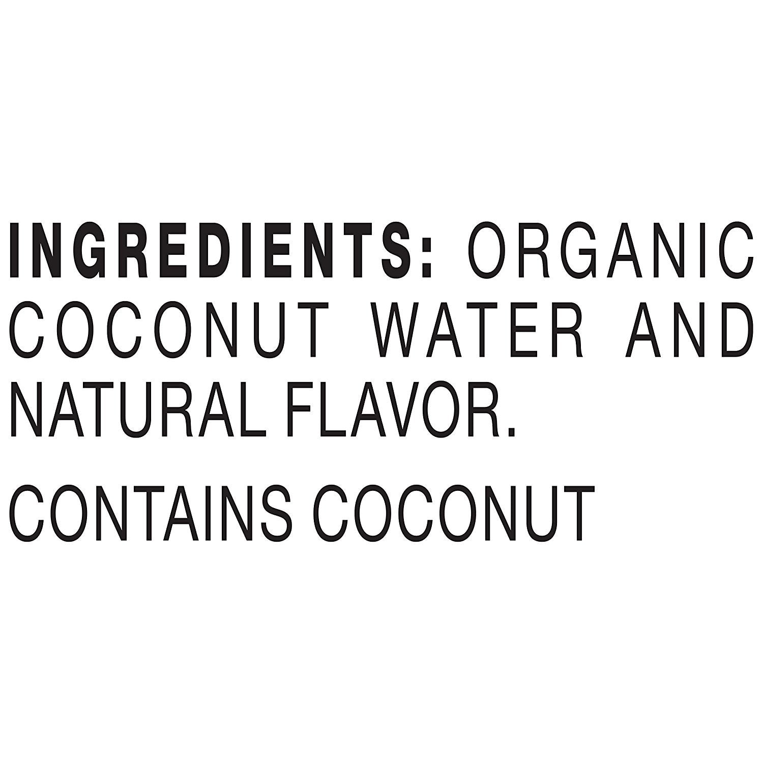 Naked Juice 100% Organic Pure Coconut Water, USDA Organic Certified, NON GMO Project Verified, 16.9 Ounce(Pack of 12)