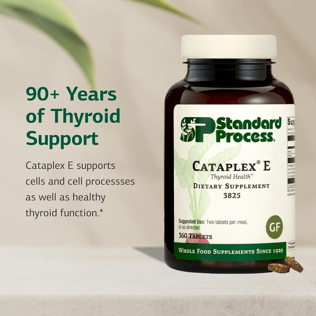 Standard Process Cataplex E - Whole Food RNA Supplement and Antioxidant with D-Alpha Tocopherol Vitamin E, Beet Root, Ascorbic Acid, Inositol, Selenium, and Honey - 360 Tablets