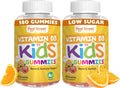Feel Great Kids Vitamin D3 1000 IU Gummies (2-Pack) | Kids Vitamin D Gummies for Healthy Bones, Mood, & Immune Support | Citrus Flavored Vegetarian D3 Gummies