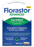 Florastor Advanced Gas and Bloat Probiotic, Digestive Enzymes and Botanicals, Plus Probiotics for Digestive Health, 30 Capsules