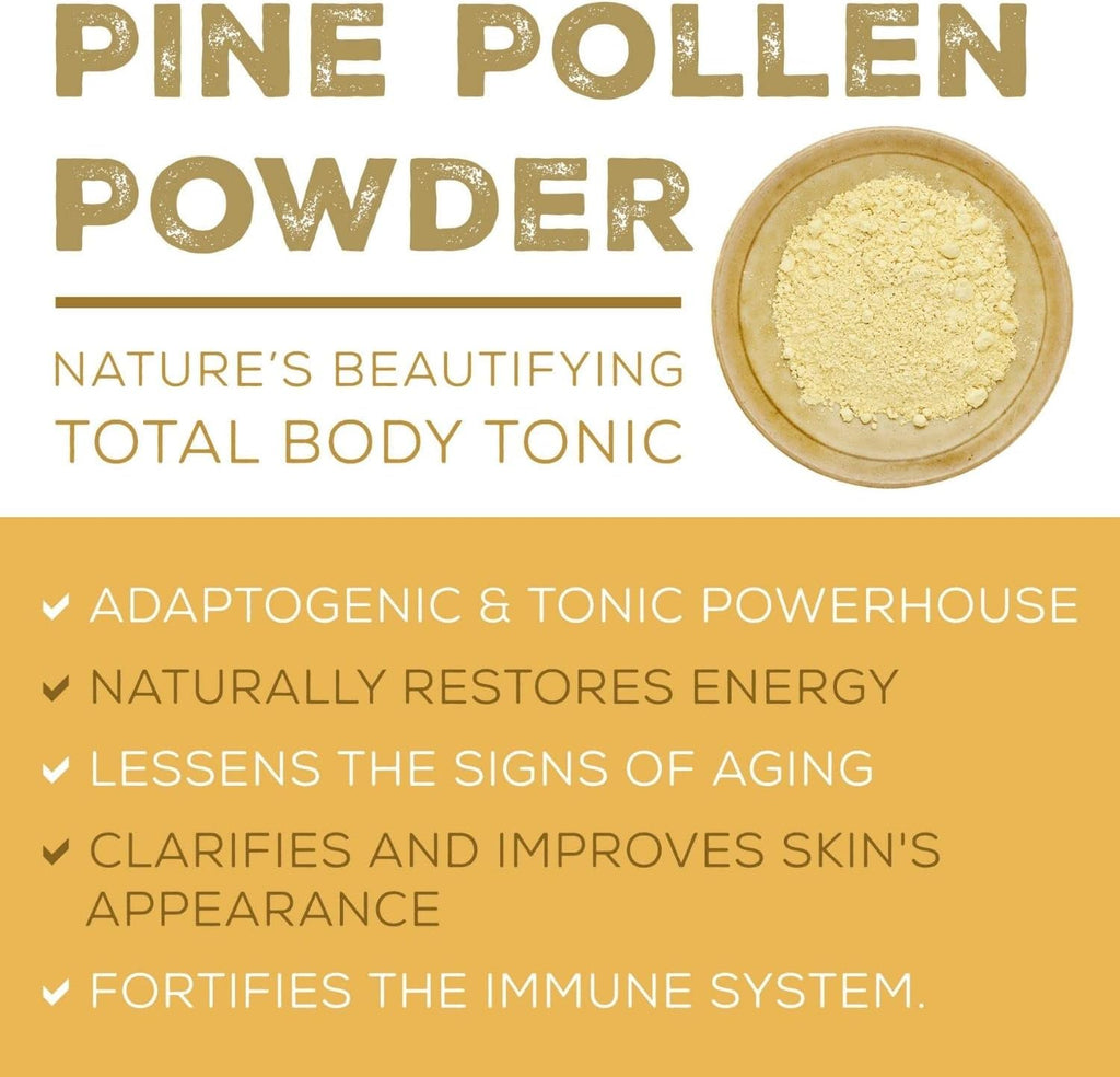 Surthrival: Pine Pollen Powder (8 oz), Wild Harvested, Energy & Endurance Restoration
