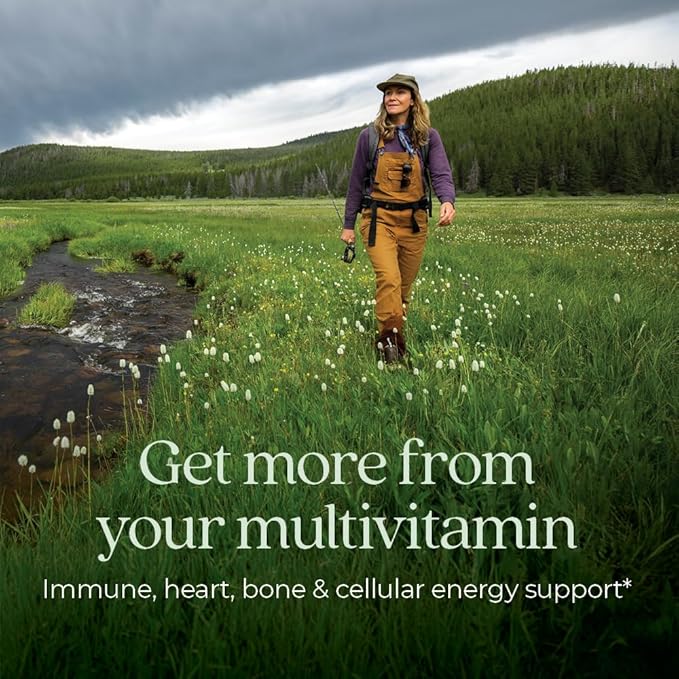 New Chapter Women’s Multivitamin 55+, Astaxanthin, B6, B12, D3, Vitamin C & Zinc, Immune, Heart, Cellular Energy, and Bone Support, Gentle on The Stomach, One Daily, Non-GMO, Gluten-Free, 48 Tablets