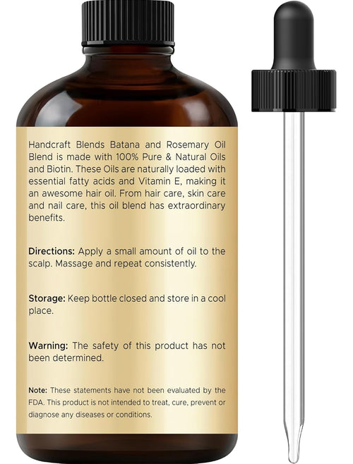 Batana & Rosemary Hair Growth Oil 2oz – Scalp Treatment & Strengthening for Growth & Loss, Thinning, Dry Scalp, Split Ends – Natural Hair Oil for Women & Men – Intensive Repair & Nourishing Formula