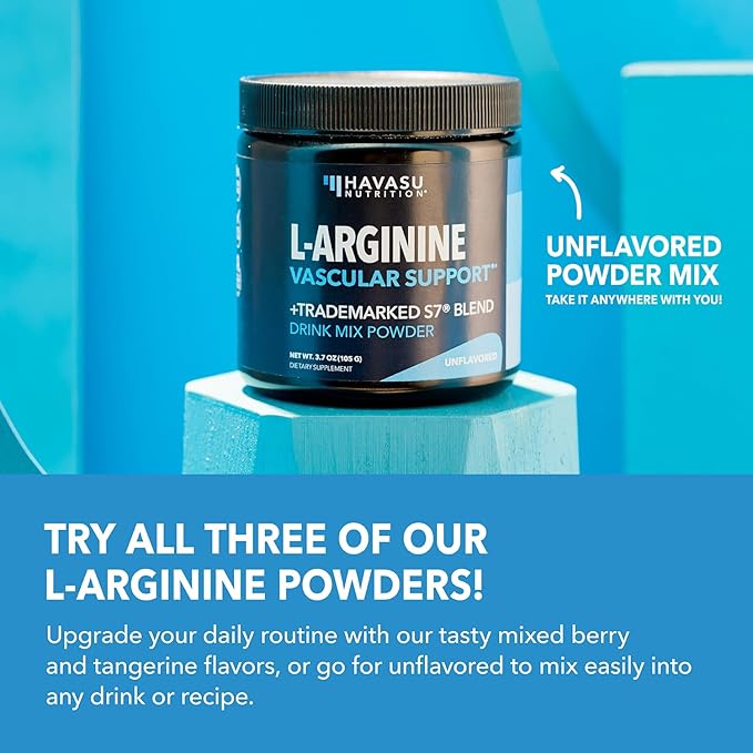 L-Arginine Powder - Nitric Oxide Supplement for Men and Women with L-Citrulline and Beet Root - Pre and Post Workout Support for Endurance and Recovery - Unflavored, 1 Month Supply (30 Scoops)