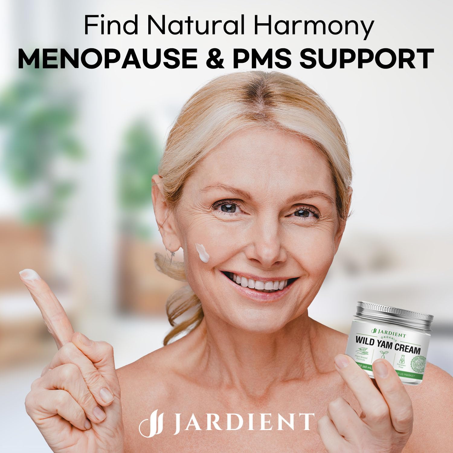 Wild Yam Cream Hormone Balance: Natural Formula for Menopause Relief & Menstrual Support Like Hot Flashes Night Sweats -2 Oz