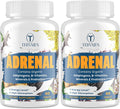 Adrenal Support Adaptogens Herbs Supplements - Cortisol Supplement with Rhodiola Rosea, Ashwagandha, Holy Basil and Eleuthero-Mood and Energy Support for Women & Men-Non-GMO, 120 Vegan Tablets