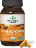 ORGANIC INDIA Turmeric Curcumin Herbal Supplement - Joint Mobility & Immune System Support, Healthy Inflammatory Response, Whole Root Supplement, Organic Trikatu, USDA Certified Organic - 90 Capsules