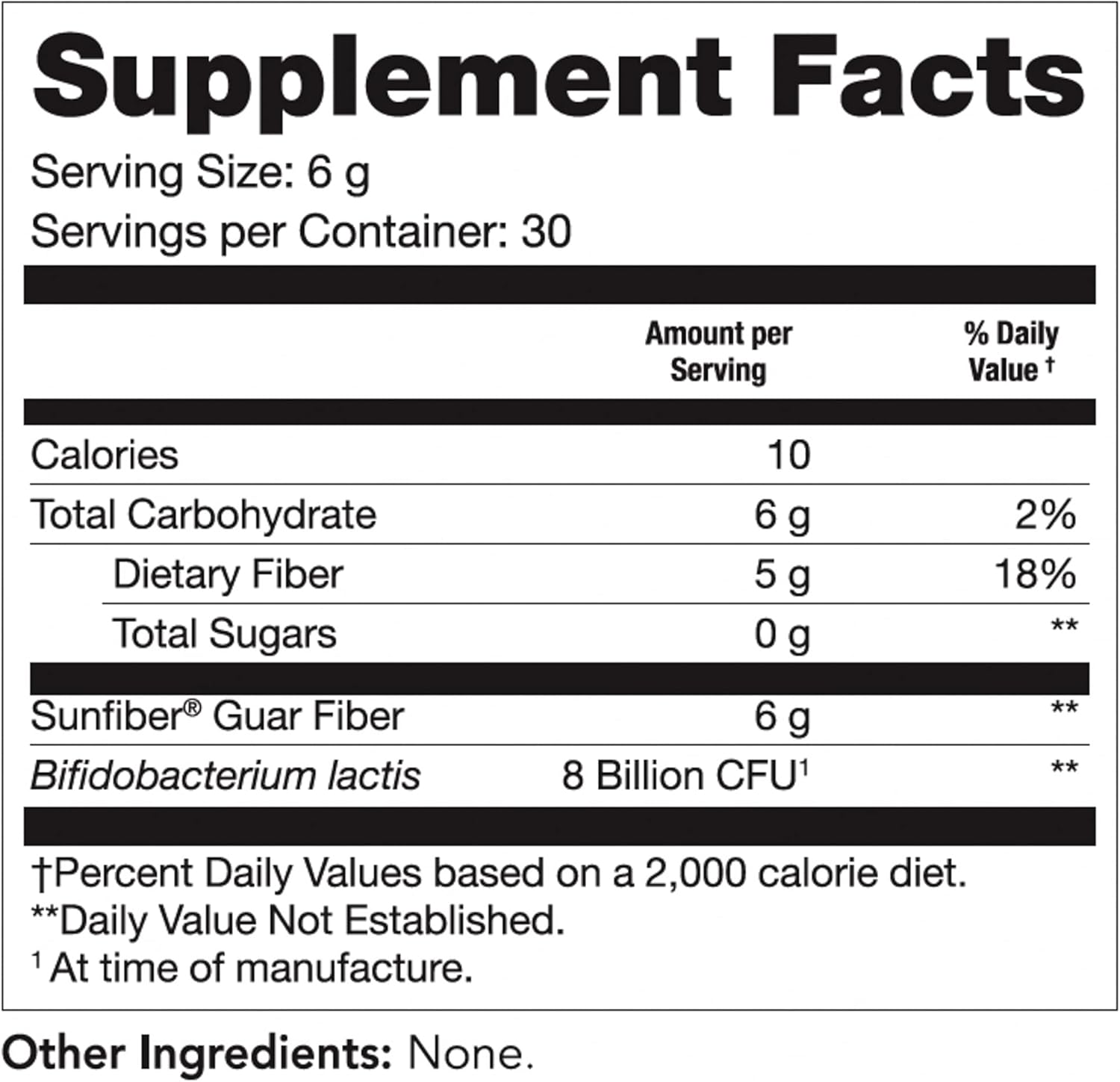 Tomorrow's Nutrition Sunfiber GI, Prebiotic Fiber & Probiotics, 5g Prebiotic Fiber & 8 Billion Probiotics Per Serving, Low FODMAP, 30-Day Supply, 30 Day