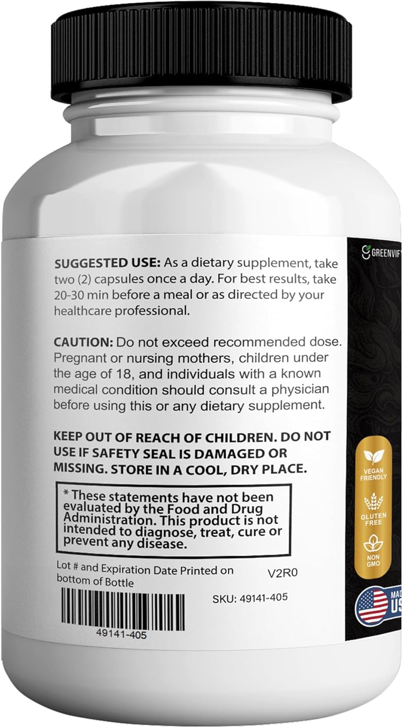 Keskara Max Extra Strength Maca Root Complex, 1500mg Herbal Supplement, 60 Capsules, Sugar-Free, Vegan, Gluten-Free (5)