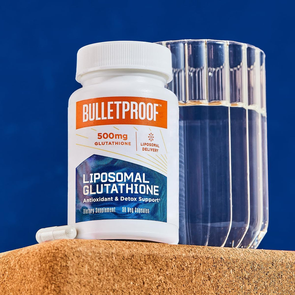 Bulletproof Liposomal Glutathione Force Antioxidant Capsules, 30 Count, Supplement for Liver Health and Immune Support, 30 Servings