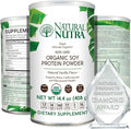 Natural Nutra Organic Vegan Plant Based Soy Protein Source Powder, Support Midlife Transition, Supports Bone and Improves Cardiovascular Health, Gluten Free, Non GMO, Sugar-Free 14.4 OZ.