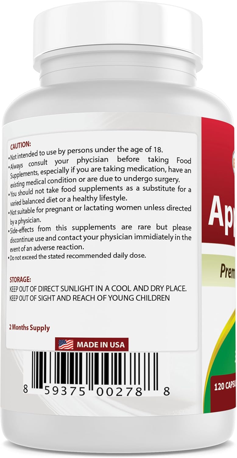 Best Naturals Apple Pectin 700 mg 120 Capsules