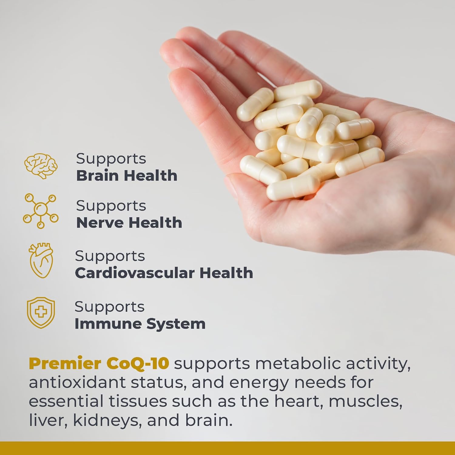 Premier Research Labs CoQ10 - Coenzyme Q10, Co Q 10 Supplement, 100mg Capsules, Ubiquinol Co Enzyme Q-10 with Red Algae & MCT Oil - 60 Vegetarian Capsules