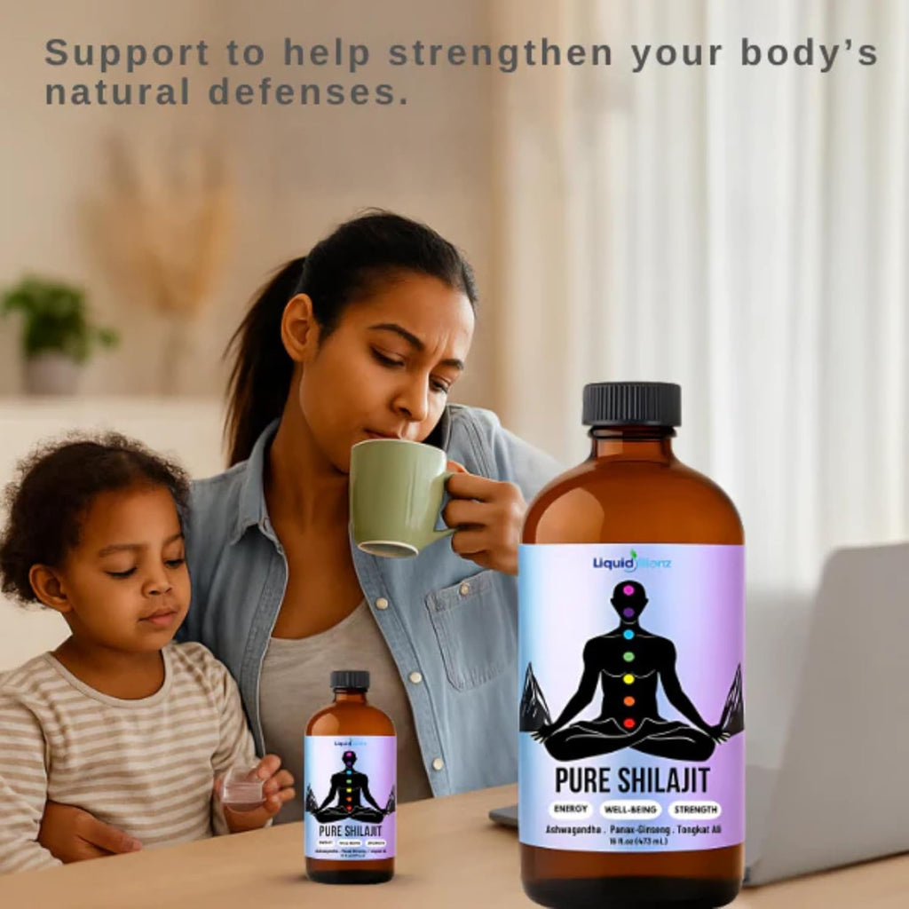 Pure Shilajit Tonic | Natural Energy & Vitality Support | Herbal Supplement for Strength & Wellness | 16 fl oz
