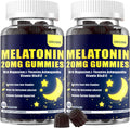 Melatonin 20mg Gummies for Adult: Sugar Free Melatonin Supplement Extra Strength with Ashwagandha L-Theanine Magnesium Turmeric Vitamin D3 B6 B12 - Non-Habit Forming for Women Men(120Count)