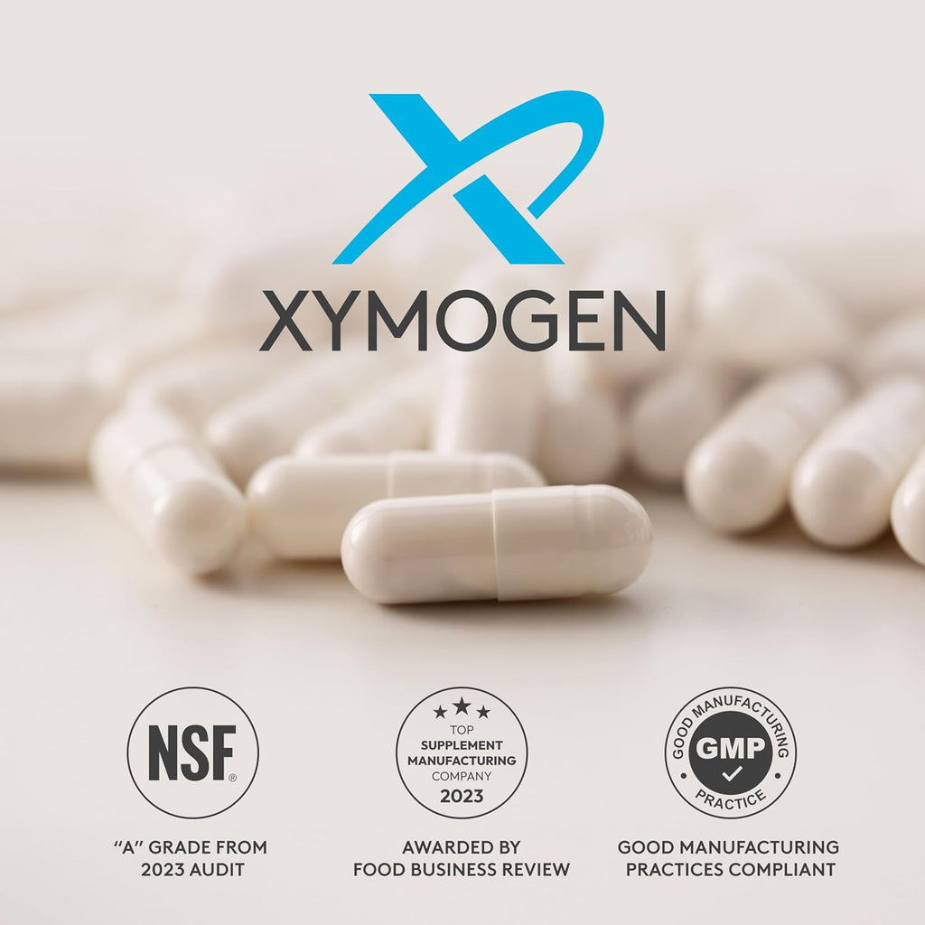 XYMOGEN DHA from Algae - DHA Omega-3 Supplement - Supports Brain, Eye, Heart + Immune Health (60 Softgels)