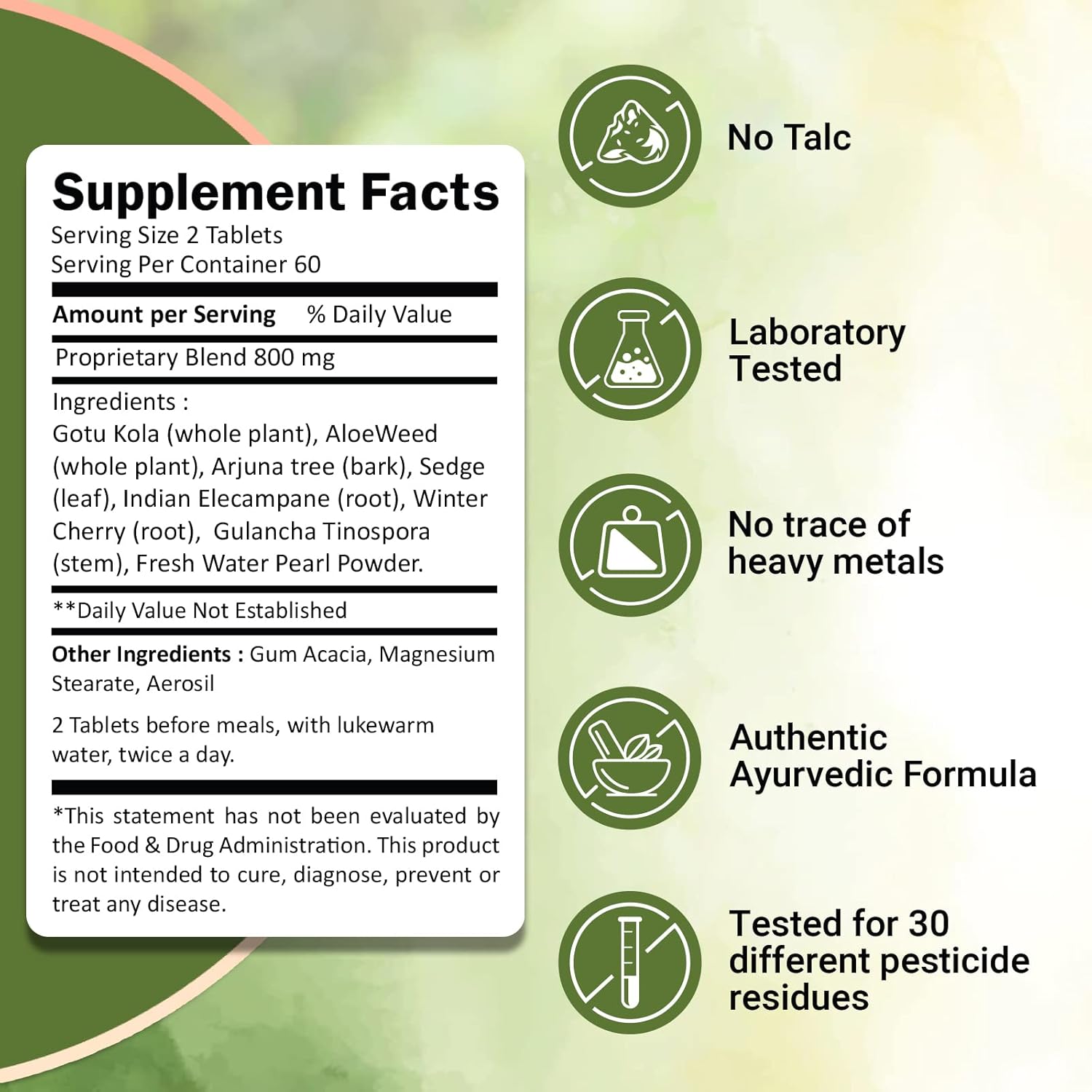 Ivy's Mukta Vati Herbal Tablets - Ayurvedic Formula Pack of 3
