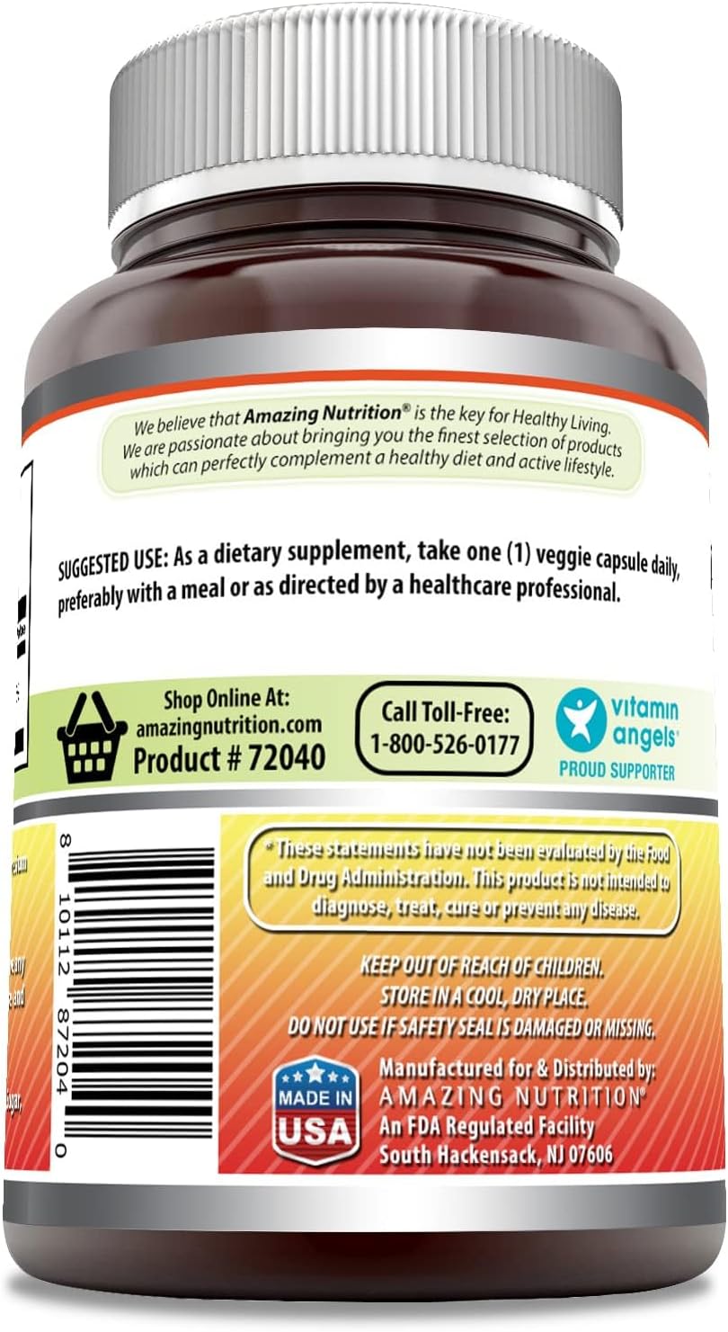 Amazing Formulas Vitamin C Supplement | 1000 Mg | Veggie Capsules | Non-GMO | Gluten-Free | Made in USA (100 Count, 2 Pack)