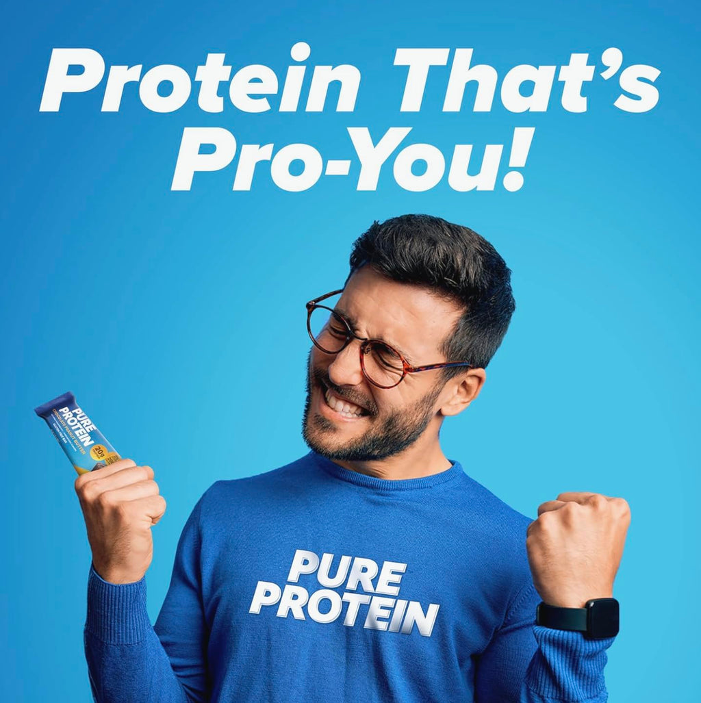 Pure Protein Variety Pack - 12 Count Box | 20g High Protein, Gluten-Free, On-the-Go Snack | Ideal Pre & Post-Workout Fuel | Low Sugar, Great Taste!
