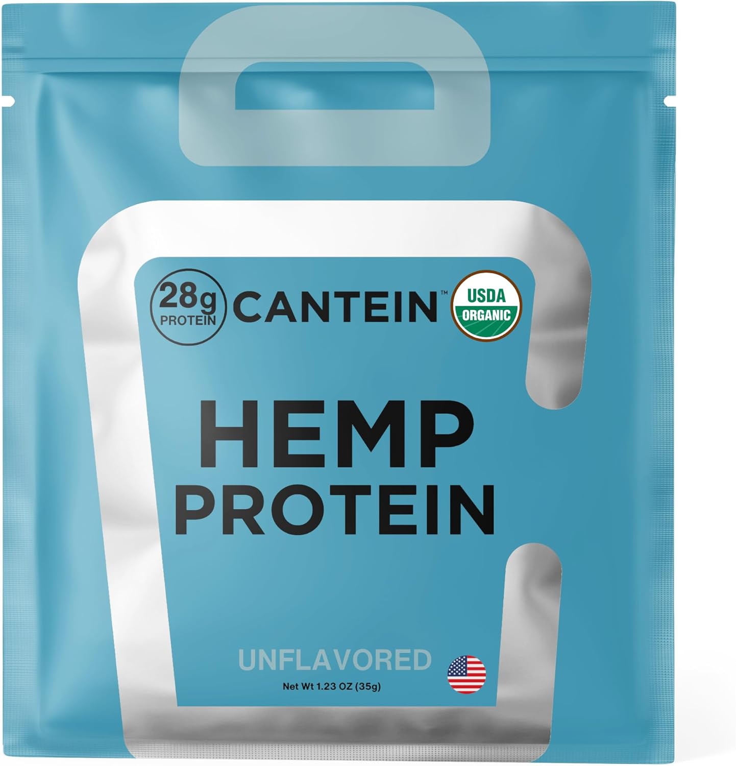 Organic Hemp Protein, Vegan Protein Powder, Plant Based Protein Powder, Non Dairy Protein, Lactose Free Natural Protein, Gluten Free- 1 Servings, Unflavored Sample