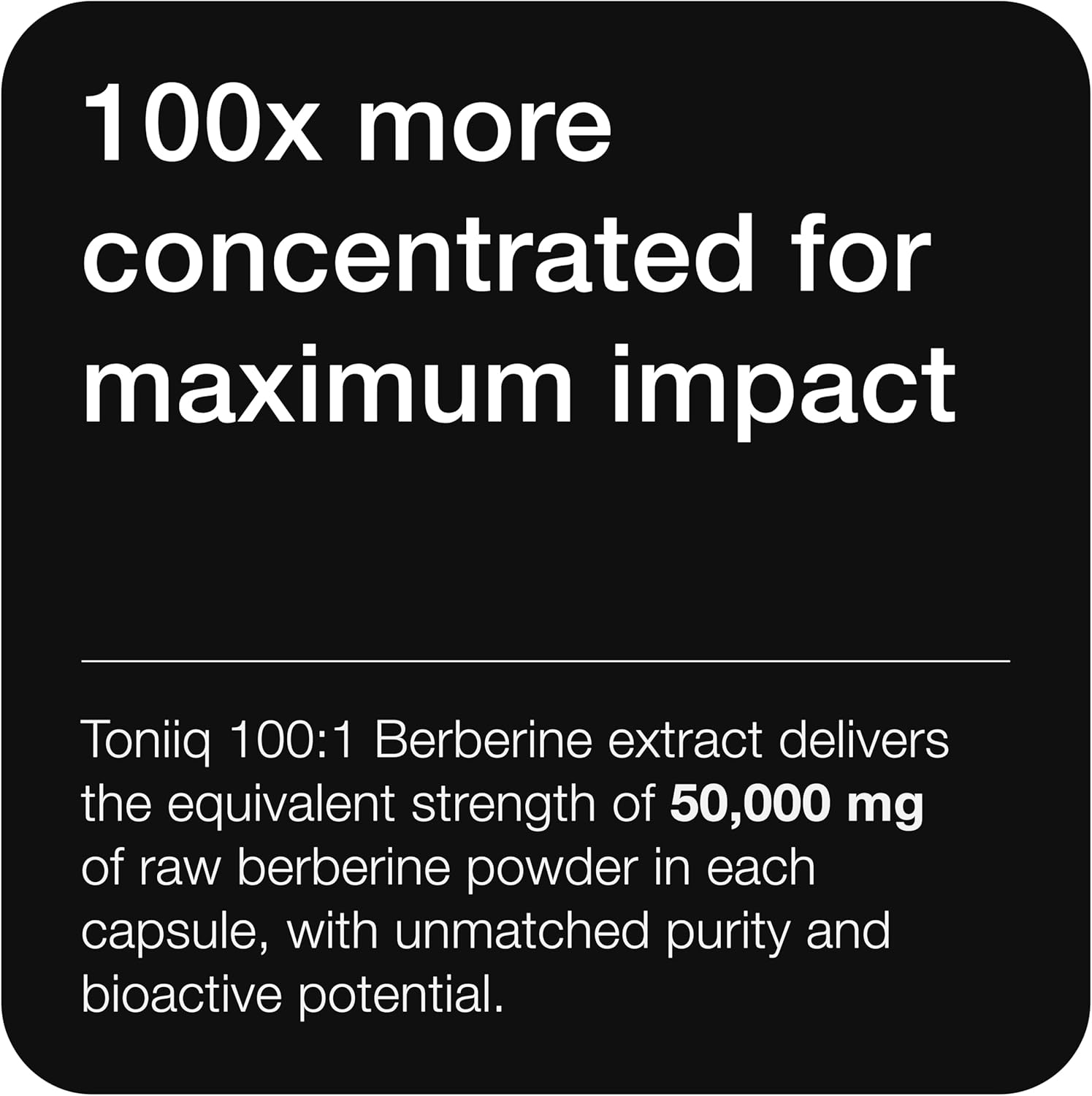 Toniiq Ultra High Strength Berberine HCl 500mg from The Himalayas - Berberine Supplement - 97% Tested Purity Extract - Wild Harvested - Concentrated Berberine 500mg Supplements -90 Veggie Capsules