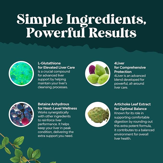 Natures Craft Pro Liver Support Supplement - 2X More Effective Than Milk Thistle - Advanced Liver Health Supplement with Clinically Tested 4’Liver Cleanse Detox & Repair Support (1 Month Supply)