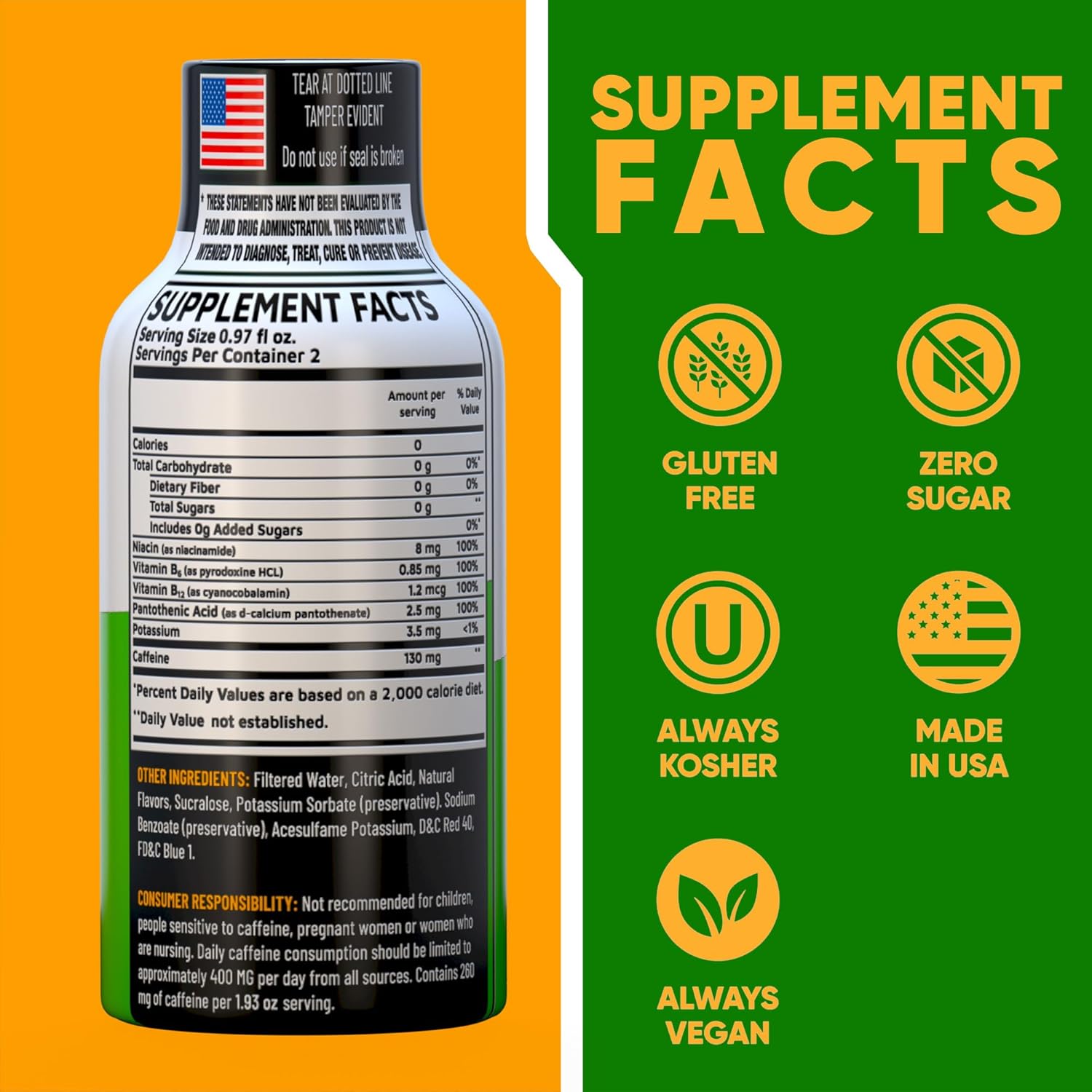 B12 Mixed Berry Extra Strength Energy Shot 10 pk – 260mg Natural Caffeine B12 B6 – Energy & Vitality Support – 2 Servings Sugar Free Zero Calorie Green Tea B-Vitamins Electrolytes Vegan – 1.93 fl oz
