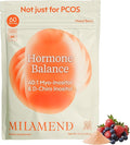 milamend Hormone Balance for Women 40:1 Myo-Inositol D-Chiro Inositol Supplement + CoQ10, ALA, & Amino Acids – Fertility, Ovarian & Cycle Support – Mixed Berry Powder – 30-Day Supply