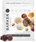 Barker Wellness Adaptogen Mushroom Gummies with Lion's Mane, Cordyceps, Reishi & Shiitake | Vegan Sugar-Free Immune System Support, Natural Energy, Enhanced Focus & Mood for Adults | 60 Count
