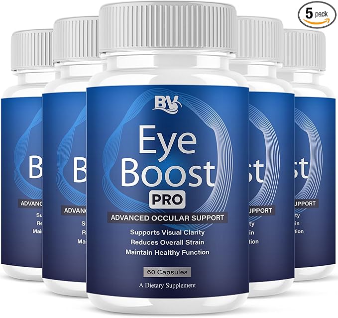 BLUE VIBE Eye Boost Pro Maximum Strength Overall Health & Wellness Support Supplement, Official EyeBoost Premium Wellness & Health Management Formula Supplement Pills (5 Pack - 300 Capsules)