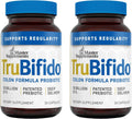 Master Supplements TruBifido - 30 Capsules, Pack of 2 - Powerful Probiotic for Colon Health & Energy - Immune Booster, Supports Regularity - Gluten Free - 60 Total Servings