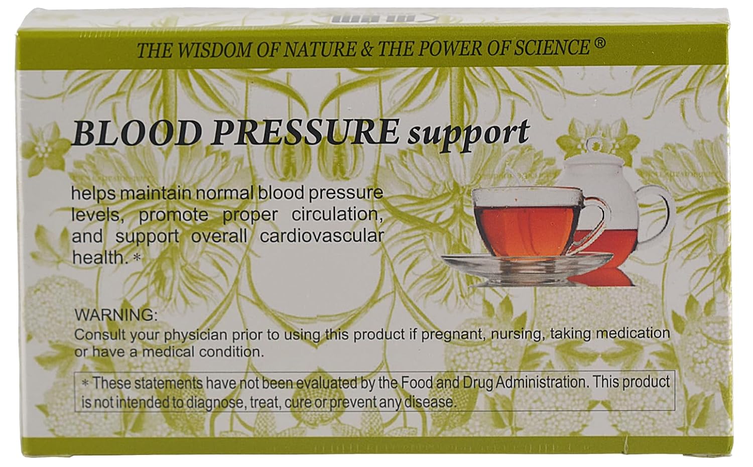 Blood Pressure Support Tea - Natural Heart Health Aid | Promotes Normal Blood Pressure, Healthy Circulation & Cardiovascular Wellness - 20 Tea Bags