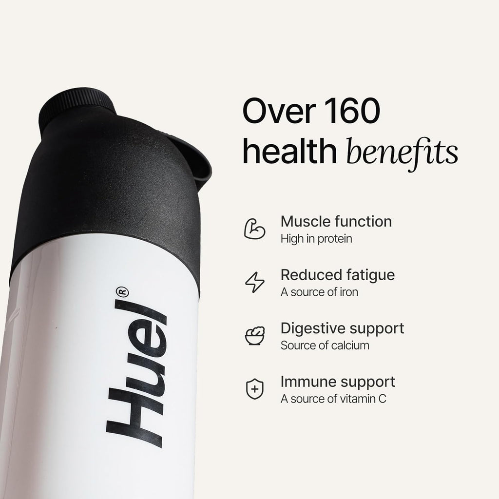 Huel Black Edition | Banana 40g Vegan Protein Powder | Nutritionally Complete Meal | 27 Vitamins and Minerals, Gluten Free | 17 Servings | Scoop not included to reduce plastic