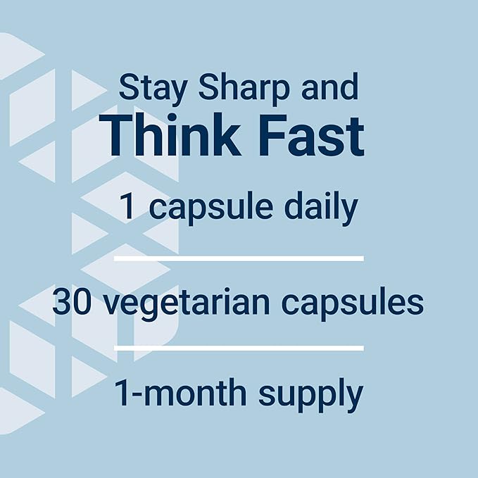 Life Extension Quick Brain Nootropic, Fast Thinking, Learning, Concentration, Lutein, zeaxanthin, gotu kola, bacopa, Gluten Free, Non-GMO, Vegetarian, 1 Daily, 30 Capsules