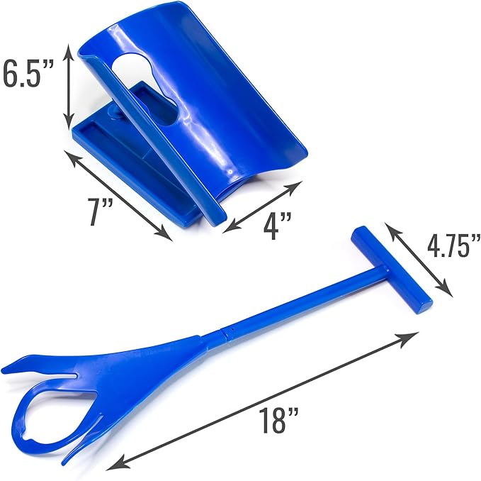 DMI Sock Aid & Shoe Horn, Mobility Aid for Seniors and Those with Limited Movement, FSA & HSA Eligible, 3 Easy Steps, Easy Storage